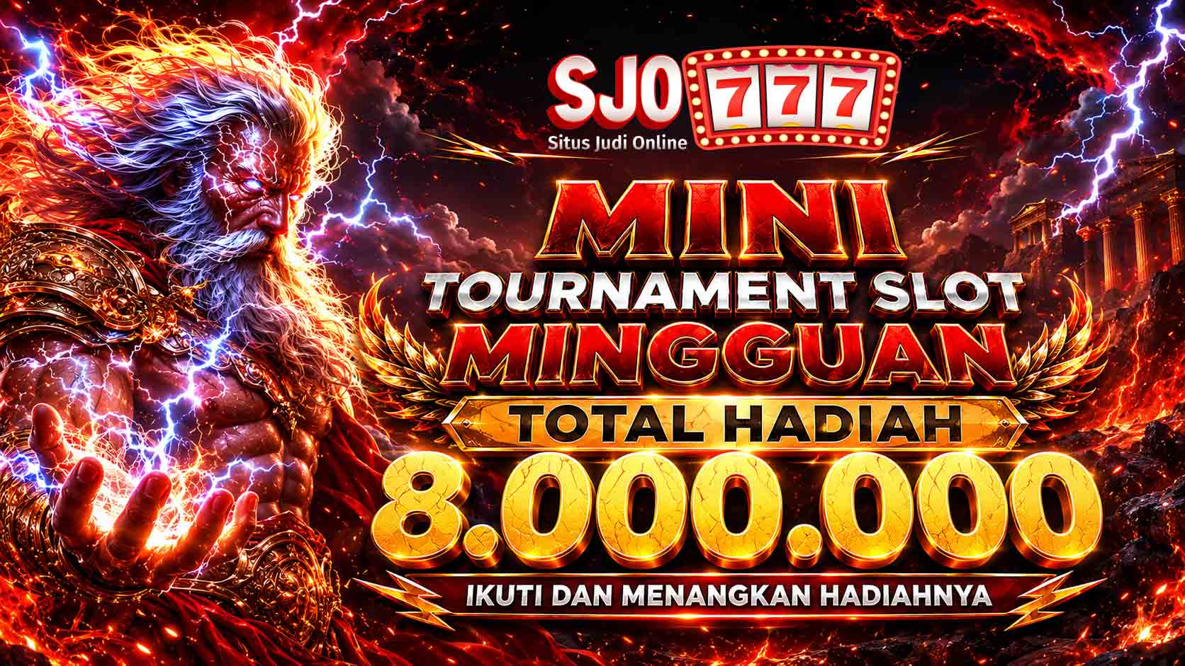 Banner Tournament Mingguan SJO777